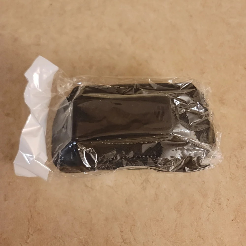 N/A black leather